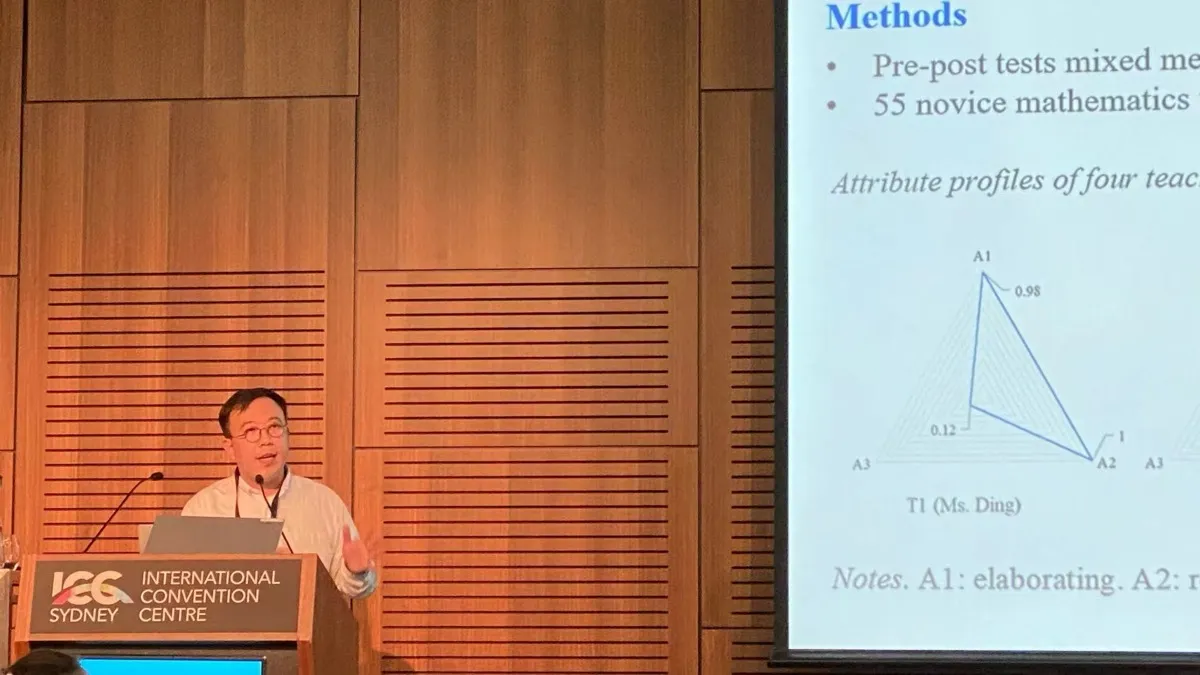 Ying Zhang at ICME-15 in Sydney