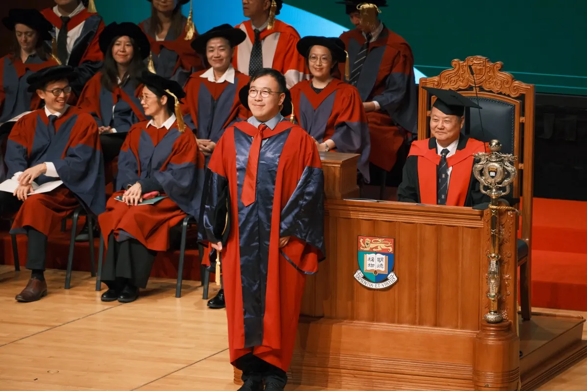 Ying Zhang at PhD graduation ceremony